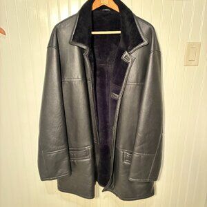 Vintage - Stephen’s Colorado Black Shearling/Rason Jacket – Size 48
